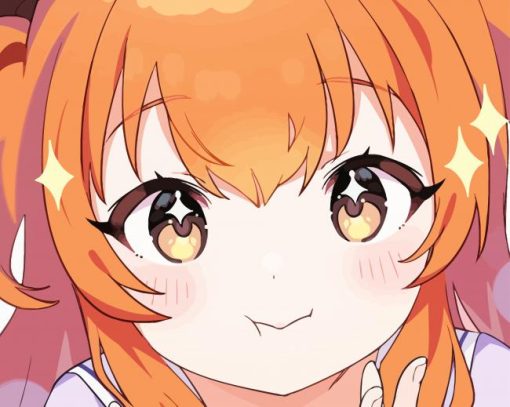 Anime Girl Cute Face Diamond Painting