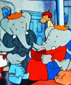 Babar Family Diamond Painting