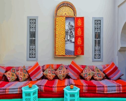 Beautiful Moroccan Living Room Diamond Painting