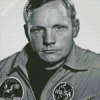 Black And White Neil Armstrong Diamond Painting