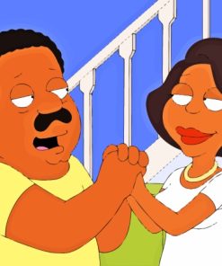 Brown And Donna From The Cleveland Show Diamond Painting