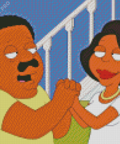 Brown And Donna From The Cleveland Show Diamond Painting