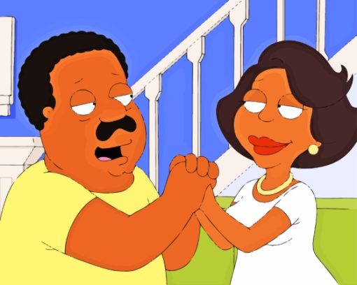 Brown And Donna From The Cleveland Show Diamond Painting