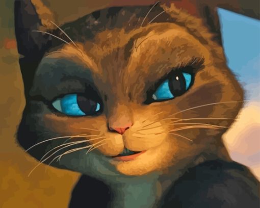 Close Up Kitty Softpaws Diamond Painting