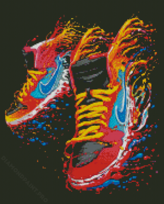 Colorful Nike Shoes Diamond Painting
