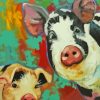 Cow And Pig Diamond Painting