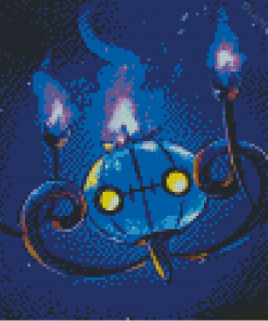 Fire Ghost Chandelure Diamond Painting