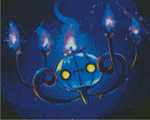 Fire Ghost Chandelure Diamond Painting