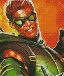 Green Arrow Diamond Painting