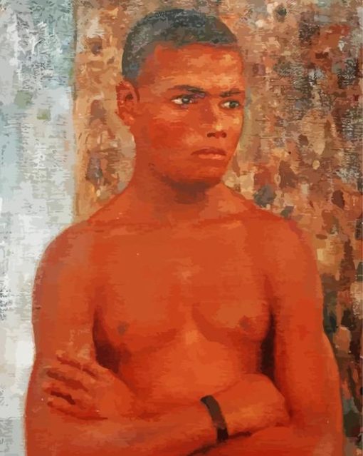 Henry Scott Tuke Half Length Of Ralph Diamond Painting