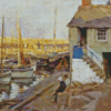 Houshole Harbour Cornwall Stanhope Forbes Diamond Painting