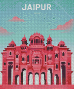 Jaipur India Poster Art Diamond Painting