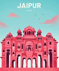 Jaipur India Poster Art Diamond Painting