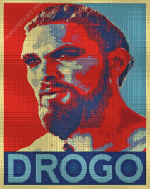 Khal Drogo Illustration Poster Diamond Painting