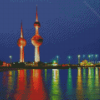 Kuwait Towers Lights Diamond Painting