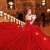 Lovely Bride In Red Dress Diamond Painting