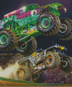 Monster Jam Trucks Diamond Painting