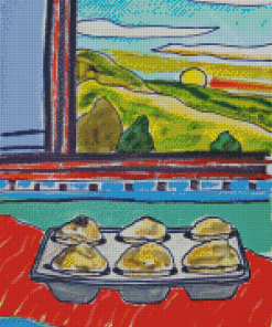 Muffins Still Life Diamond Painting