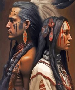 Native American Indian Couple Diamond Painting