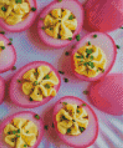 Pink Deviled Eggs Diamond Painting
