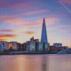 Shard With Pink Clouds View Diamond Painting