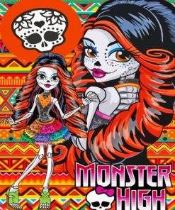 Skelita Calaveras Monster High Diamond Painting