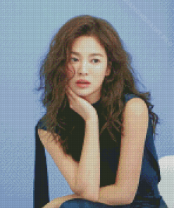 Song Hye Kyo With Curly Hair Diamond Painting