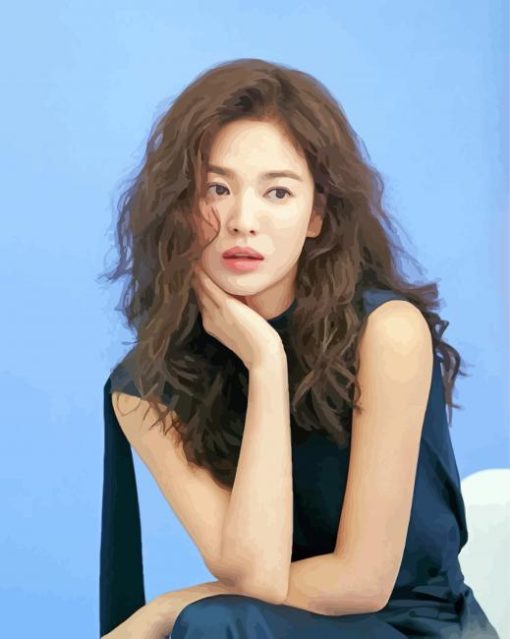 Song Hye Kyo With Curly Hair Diamond Painting