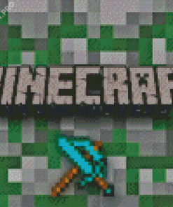 The Game Minecraft Logo Diamond Painting