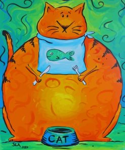 The Hungry Cat Diamond Painting