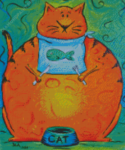 The Hungry Cat Diamond Painting