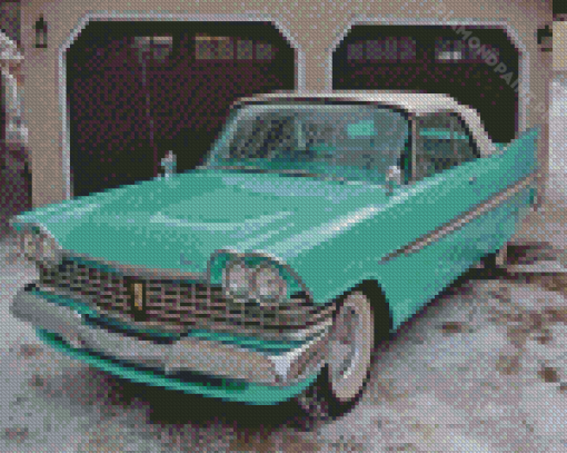 Turquoise Plymouth Belvedere Diamond Painting