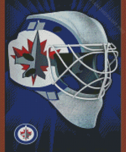 Winnipeg Jets Helmet Diamond Painting