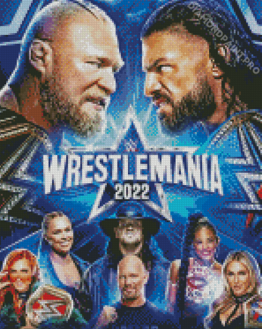 Wrestlemania Wrestling Promotion Diamond Painting