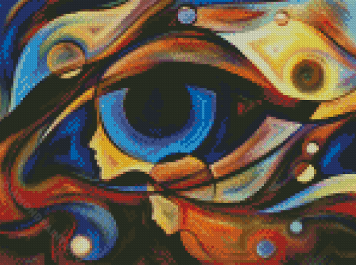 Abstract Eye Diamond Painting