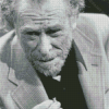 Black And White Charles Bukowski Diamond Painting