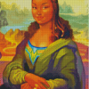 Black Mona Lisa Diamond Painting