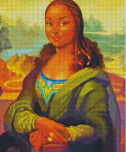 Black Mona Lisa Diamond Painting