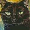 Cute Black Cat Diamond Painting