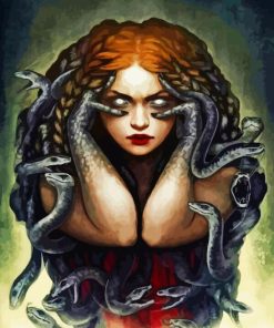 Evil Snake Woman Diamond Painting