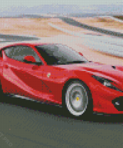 Ferrari F176 Car Diamond Painting