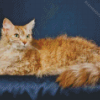 Fluffy Blonde Cat Diamond Painting