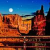 Night Western Desert Landscape Diamond Painting