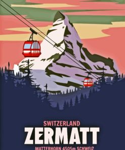 Switzerland Zermatt Poster Diamond Painting