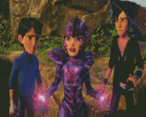 Trollhunters Rise Of The Titans Characters Diamond Painting