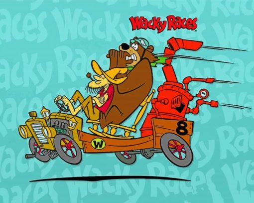 Wacky Races Cartoon Diamond Painting