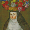 Woman Wearing Crown Flowers Diamond Painting