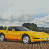 Yellow Corvette C4 Diamond Painting
