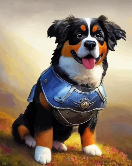 Adorable Bernese Mountain Dog Diamond Painting