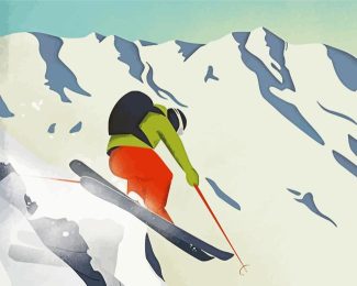 Alpine Ski Diamond Painting